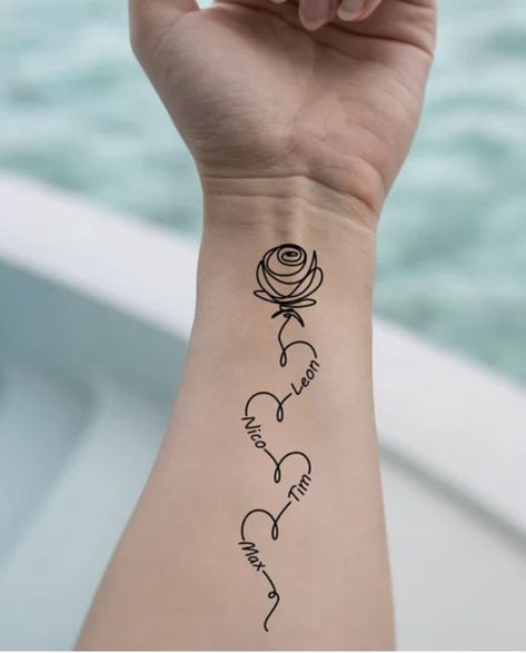 Heart Tatoos Woman Hand, Grandma Tattoo For Grandkids, Minimalist Tattoo Ideas With Meaning, Anklet Tattoos For Women, Heart With Infinity Tattoo, Delicate Tattoos For Women, Tiny Wrist Tattoos, Cross Tattoos For Women, Cool Wrist Tattoos