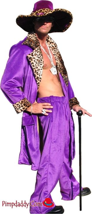 Pimp Outfits Men, Pimp Named Slickback Costume, Pimp Outfit Women, Pimp And Hooker Costume, Pimp Costume For Women, Pimp Outfits, Pimp Costume, Suit Purple, Male Outfits