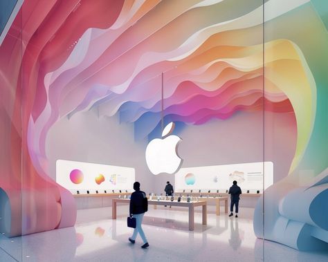 The Apple Store concept design is renowned for its sleek and innovative approach to retail architecture. The stores are characterized by their minimal... -  ##aiartwork ##applestore ##digitalart ##digitalartist ##digitalartwork Apple Store Design Interiors, Store Concept Design, Apple Store Design, Genius Bar, Retail Architecture, Store Concept, Glass Facades, Country Music Stars, Apple Store