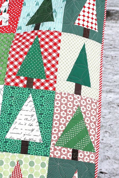 Pine Hollow Patchwork Forest QAL Week 2 - Diary of a Quilter - a quilt blog Christmas Tree Quilt Block, Tree Quilt Block, Tree Quilt Pattern, Diary Of A Quilter, Forest Quilt, Christmas Quilt Blocks, Christmas Tree Quilt, Modern Patchwork, Christmas Sewing Projects