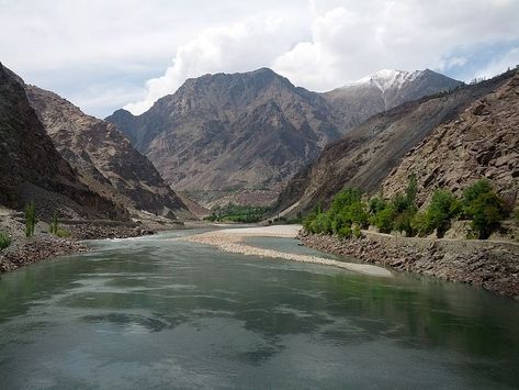 Indus River in Kharmang District, Pakistan. Indus River, Environmental Movement, Hydroelectric Power, River Delta, Water Projects, History Of India, Visit India, Pakistan News, Ancient India