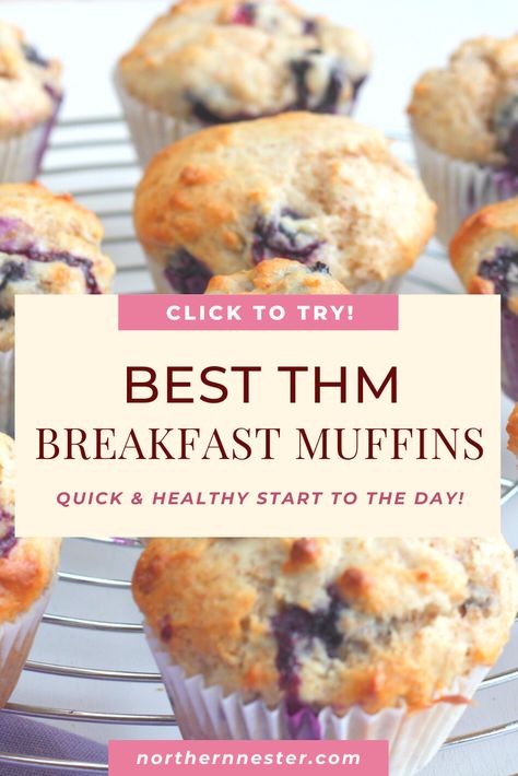 These THM breakfast muffins are a fantastic way to start your day with energizing nutrients, with minimal prep time! #THMmuffins #THMbreakfastmuffins #THM Trim Healthy Mama Recipes Dinner, Big Batch Recipes, Trim Healthy Mama Meal Plan, Thm Diet, Trim Healthy Mama Breakfast, Trim Healthy Mama Recipe, Thm Baking Blend, Trim Healthy Mama Diet, Trim Healthy Mama Dessert