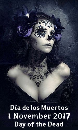 Day of the Dead / Dia de los Muertos Mazatlan 2017 Makeup Ideas Purple, Muertos Makeup, Dead Makeup, Candy Skull, Day Of The Dead Art, Sugar Skull Makeup, Day Of The Dead Skull, Candy Skulls, Sugar Skull Art