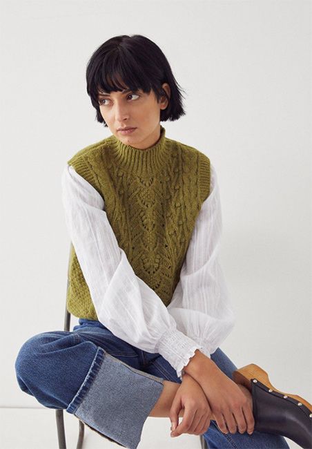 12 stylish sweater vests for women 2021: From Marks & Spencer to Zara, ASOS & MORE | HELLO! Knit Vest Outfits For Women, Vest Outfit Women, Knit Vest Outfit, Vest Outfits For Women, Crochet Sweater Vest, Knitted Sweater Vest, Sweater Vest Outfit, Womens Knitwear, Vest Outfit