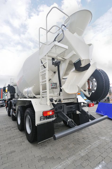 Concrete Mixer Truck. Stationing in an exposition , #Sponsored, #Mixer, #Concrete, #Truck, #exposition, #Stationing #ad Concrete Mixer Truck, Concrete Truck, Mixer Truck, Concrete Mixers, Stock Photography Free, Stock Images, Yard, Trucks, Sports