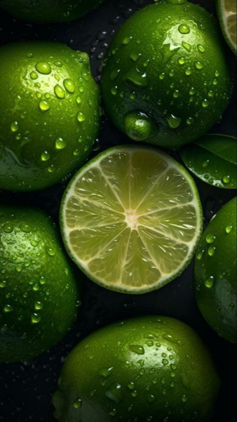 Iphone Dynamic Wallpaper, Slice Of Lime, Award Winning Photography, Fruit Wallpaper, Fruit Photography, Seamless Background, Iphone Background Wallpaper, Limes, Fruit And Veg