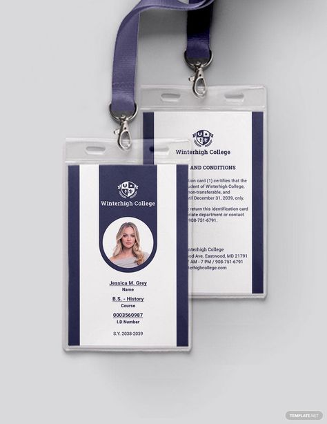 Sample Student ID Card Template Identity Card Design, Employee Id Card, Employees Card, Pc Photo, Corporate Id, Illustrator Template, Company Id, School Id, Name Card Design