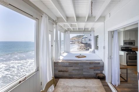 Malibu, Carbon Beach - Suite Seven - Apartments for Rent in Malibu, California, United States - Airbnb Malibu Airbnb, Queen Size Sleeper Sofa, Ocean Views Beach, Sofa Bed Living Room, Beach Suite, Los Angeles Beaches, Malibu Beach, Malibu Beaches, Malibu California