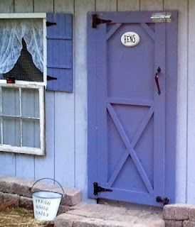 ~like door color  ~black hardware  ~trim on door  ~extra latches on door  ~drop down window~but maybe hinged on top Egg Facts, Chicken Coop Door, Mobile Chicken Coop, Coop Door, Portable Chicken Coop, Chicken Pen, Build A Frame, Barn Storage, Lean To