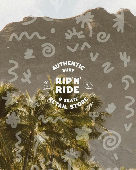 Rip n ride surf skate brand ! Trying to post a reel but instagram hates me atm 🙃🏄🏼‍♀️ #brand #branding #surf #surfskate #skating #california #surfculture #brandidentity #illustration #illustrationartists Surf Cowgirl, Surf Skate, Surf Graphic, Surf Logos, Surf Branding, Surf Shop Branding, California Illustration Graphics, California Illustration, Photography Branding Design