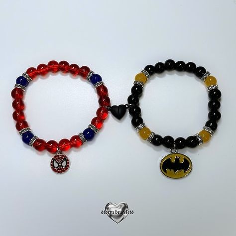 NEW BAT X SPIDEY MATCHING BRACELETS NOW AVAILABLE ⋆⭒˚｡⋆ I’ve seen you asking for this duo for a while, its here!! Also available to buy separately as individual bracelets 🔗 Link in bio / stormbracelets.com INTERNATIONAL SHIPPING.ᐟ.ᐟ ♡ TikTok: @ stormbracelets Email Enquiries: stormluvrs01@gmail.com #stormbracelets #matchingbracelets #bracelet #batman #hellokitty #explorepage #reels #instagramreels #couple #trending #viral #couples #tagsomeone Spider Man Bracelet, Batman Bracelet, Matching Bracelets, Fun Ideas, Bracelets For Men, To Do List, Link In Bio, Spiderman, Beaded Jewelry