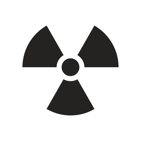 illustration of radioactive, nuclear, danger symbol. solid icons. Radioactive Symbol Tattoo, Radioactive Tattoo, Nuclear Tattoo, Nuclear Symbol, Danger Symbol, Radioactive Symbol, Hazard Symbol, Solid Icons, E Tattoo