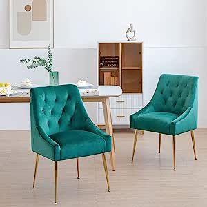 Light Green Dining Room, Green Dining Room Chairs, Velvet Dining Room, Modern Kitchen Chairs, Velvet Dining Room Chairs, Modern Kitchen Chair, Mid Century Dining Room, Green Dining Room, Kitchen Dining Living Room