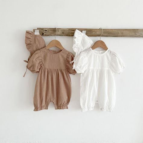 Solid Color Jumpsuits, Baby Girl Shorts, Baby Jumpsuit, Long Romper, Short Sleeve Romper, Long Sleeve Onesie, Jumpsuit With Sleeves, Girls Rompers