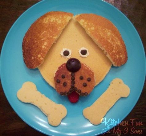 Food Craft Ideas, Fun Pancakes, Food Art For Kids, Edible Crafts, Kitchen Fun, Fun Kids Food, Food Crafts, Breakfast For Kids, Toddler Meals