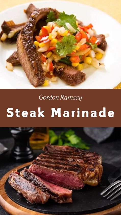 Gordon Ramsay Steak Marinade Gordon Ramsay Steak Marinade, Gordon Ramsay Steak, Frozen Steak, Steak Marinade Recipes, Gordon Ramsay Recipe, Leftover Steak, Steak Marinade, Marinated Steak, Pepper Steak