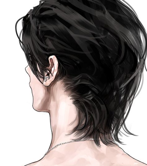 Hair References Drawing, Drawing Male Hair, Anime Boy Sketch, Cool Anime Guys, Aesthetic People, Guy Drawing, Favorite Hairstyles, Hair Reference, Alam Yang Indah