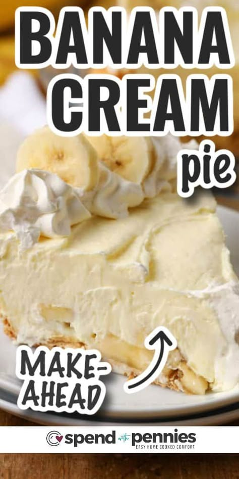 Banana Pies Recipes, Banana Cream Pie Recipe With Pudding And Cream Cheese, White Chocolate Banana Cream Pie, Banana Cream Pie Recipe With Pudding And Cool Whip, Amish Banana Cream Pie, Banana Cream Pie Recipe No Bake, The Best Banana Cream Pie, Banana Cream Pie With Vanilla Pudding, Jello Banana Cream Pie Instant Pudding