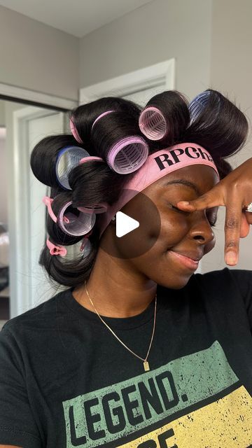 Rollerset Hairstyles On Relaxed Hair, Satin Rollers On Natural Hair, Rollerset Hairstyles For Black Women, Roller Set Natural Hair, Roller Set Hairstyles, Heatless Curls, Roller Set, Hair Journey, Lace Wig