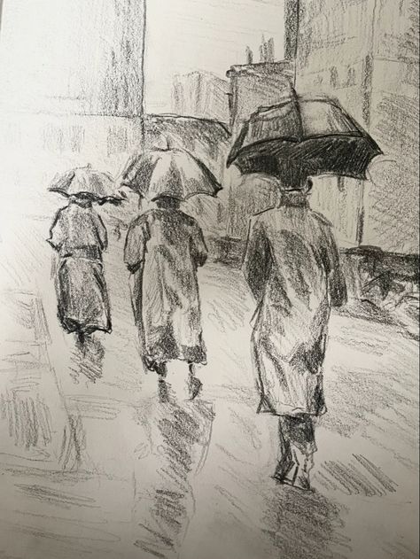 Sketchbook drawing ideas | drawing | artist | art ideas | inspiration | sketch | life drawing | rain Raining Sketch, Birthday Sketch Art Drawings, Rain Drawing Sketches, Rainy Drawing, How To Draw Rain, Sketchbook Drawing Ideas, Rain Sketch, Rain Drawing, Drawing Rain