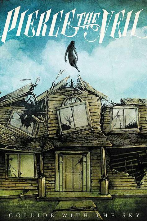 Pierce the veil | Collide with the Sky Album Cover Collide With The Sky, King For A Day, Sleeping With Sirens, Falling In Reverse, Love Band, Emo Bands, Pierce The Veil, The Veil, My Chemical