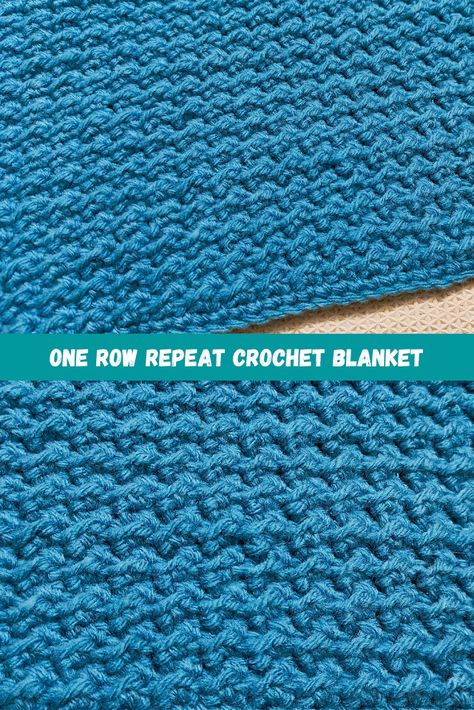 Raji's Craft Hobby: One Row Repeat Crochet Blanket Easy Crochet Pattern Crochet Blanket Easy, Quick Crochet Blanket, Afghan Crochet Patterns Easy, Crochet Afghan Patterns Free, Knitting Group, Easy Crochet Blanket, Craft Stash, Beginner Crochet, Crochet Patterns Free Blanket