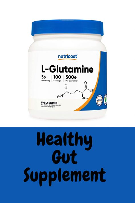 Nutricost L-Glutamine Powder (500 Grams) Unflavored - Gluten Free & Non-GMO, 100 Servings L Glutamine, Feeling Sick, Healthy Gut, Soy Free, Non Gmo, Christmas Wishlist, Daily Workout, Gut Health, Healthcare Professionals