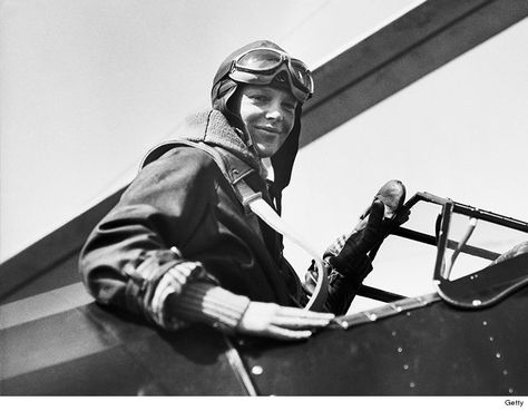 Amelia Earhart Survived Crash, Claims New Documentary with Photo Evidence | TMZ.com Amelia Earhart Picture, Amelia Earhart Costume, Strong Chin, Sea Explorer, Peter Beard, Damian Lewis, Flying Lessons, The Rake, Flying Ace