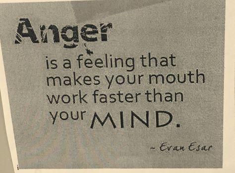 *Think before you speak* Think Before You Speak, Anger, Tattoo Quotes, Funny Quotes, Typography, Mindfulness, Make It Yourself, Feelings, Tattoos