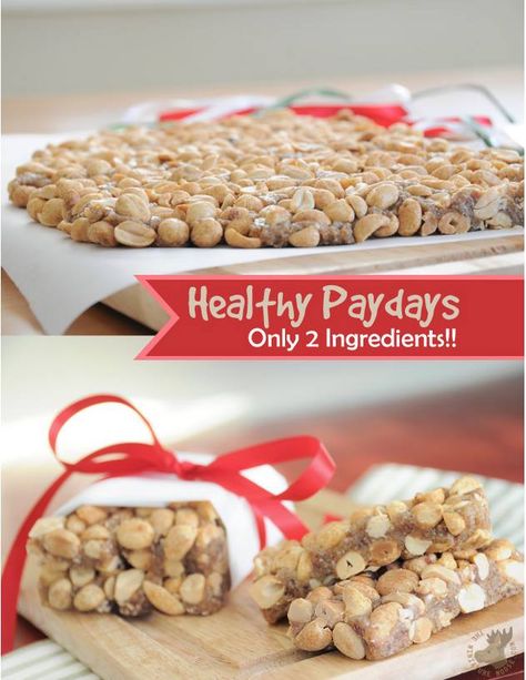 Sugar-free Peanut bar – Made with Only 3 Ingredients! Peanuts, Pitted Dates & Water  Full Recipe by Micheline Krise on The Miniature Payday Bars, Pay Day, Vegan Candies, Raw Desserts, Vegan Treats, Vegan Dessert Recipes, Vegan Sweets, Healthy Sweets, Food Processor