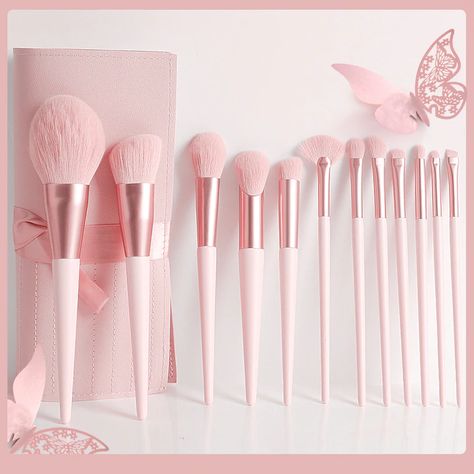 Unicorn Makeup Brushes, Pink Makeup Brush, Alat Makeup, Unicorn Makeup, Highlighter Brush, Brush Sets, Fancy Makeup, Contour Brush, Eyeliner Brush