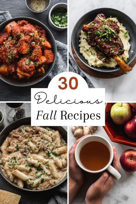 30 delicious fall recipes with 4 photos of various asian fall recipes Easy Fall Dinner, Easy Fall Dinner Recipes, Easy Chicken Soup, Easy Fall Dinners, Asian Dinners, Yummy Fall Recipes, Holiday Dishes, Easy Autumn Recipes, Recipes Snacks