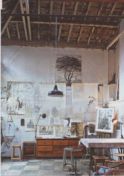 Studio Seni, Art Spatial, Studio Spaces, Decor Studio, Artistic Space, Studio Organization, Dream Studio, Creative Workspace, Creative Block