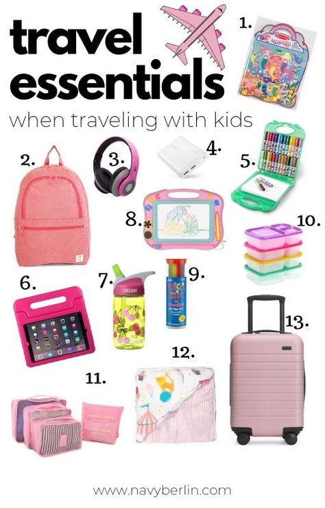 Kid Travel Essentials, Airplane Essentials For Kids, Travel Must Haves For Kids, Traveling With Kids On A Plane, Kids Travel Essentials, Must Haves For Traveling, Travel Tips With Kids, Toddler Travel Essentials, Kid Travel Kit