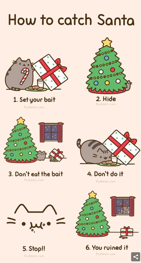 Pusheen Christmas, Storyboard Inspiration, Pusheen Birthday, Draw Cats, People Drawings, Bored Board, Christmas Comics, Pusheen Cat, Image Chat