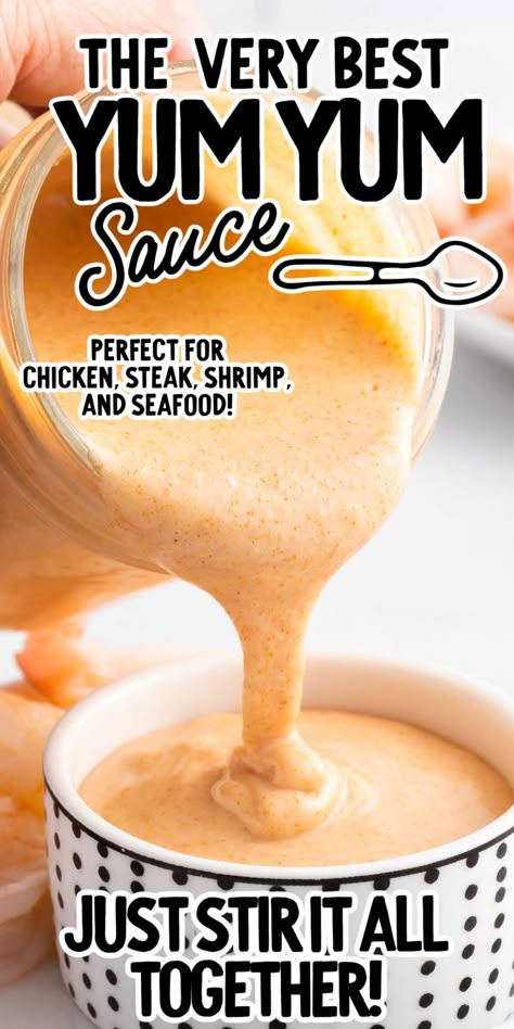 Easy Yum Yum Sauce, Yum Sauce Recipe, Yum Yum Sauce Recipe, Yum Sauce, Yum Yum Sauce, Dipping Sauces Recipes, Salad Dressing Recipes Homemade, Marinade Sauce, Gravy Sauce