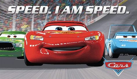 Lightning Mcqueen Front View, Lightning Mcqueen Quotes, Speed Quote, Walt Disney Cartoons, Disney Cars Movie, Disney Cars Wallpaper, Kids Area Rugs, Kids Flooring, Disney Pixar Cars