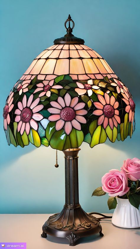 Stained glass lamp shades