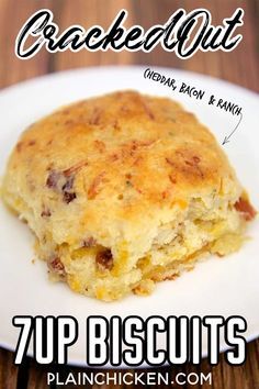 7 Up Biscuits Recipe, 7up Biscuits, Best Biscuits, Cracked Out, Bisquick Recipes, Biscuit Bread, Breakfast And Brunch, Biscuit Rolls, Plain Chicken