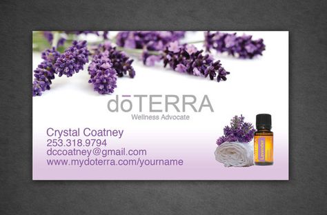 Printed doTerra Business card Full Color by CrystalCoatney Doterra Business Cards, Student Business Cards, Young Living Business, Examples Of Business Cards, Invitation Examples, Doterra Business, Business Invitation, Personalized Greeting Cards, Card Templates Free