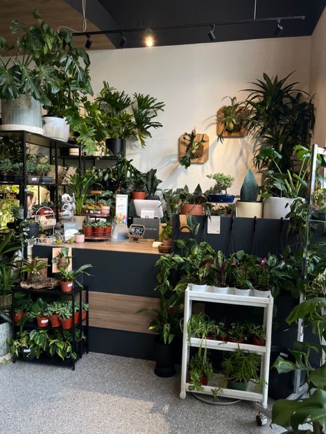 #plants #assthetic #pothos #monstera #plant #greens #garden #nursery #planting #plantbased #flowers #plants Plant Store Ideas, Plant Shop Ideas, Plant Shop Aesthetic, Greens Garden, Flower Shop Interiors, Wall Table Decor, Flower Shop Design, Bohemian Nursery, Farm Nursery