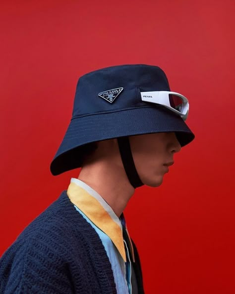 Prada Spring, Menswear Collection, 가을 패션, Cap Design, Mountaineering, Hat Designs, Hat Fashion, Miu Miu, Fashion Item