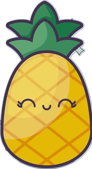 Personagem de abacaxi fruta kawaii | Vetor Premium Paper Squishy, Squishies Kawaii, Fruits Drawing, Cute Pineapple, Diy Book, Koala, Cute Stickers, Ipad, Doodles