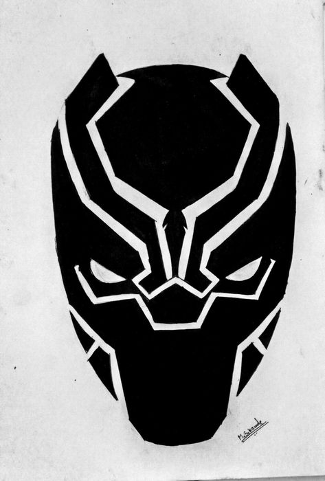 Black Panther Outline, Radium Sticker, Practice Tattoos, Superheroes Wallpaper, Design Bundles Svg, Stencil Outline, Saved Tattoo, Vinyl Style, Awesome Tattoo