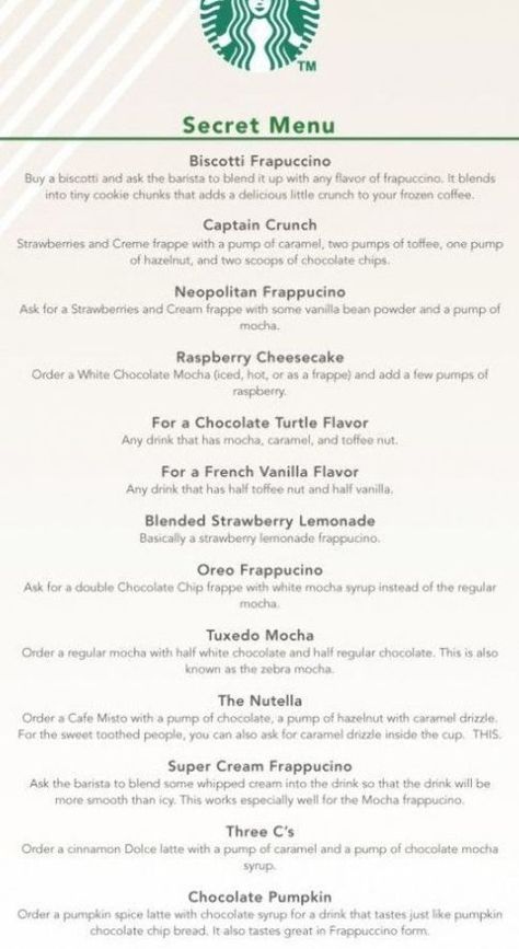 Custom Drinks, Secret Starbucks Recipes, Healthy Starbucks Drinks, Starbucks Secret Menu Drinks, Starbucks Secret, Healthy Starbucks, Easy Coffee Recipes, How To Order Starbucks, Starbucks Secret Menu