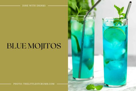 Blue Mojitos Green Cocktails, Cocktail Making, Best Recipes, Mojito, Mixed Drinks, Blue And Green, Good Food, Make Your, Make It Yourself