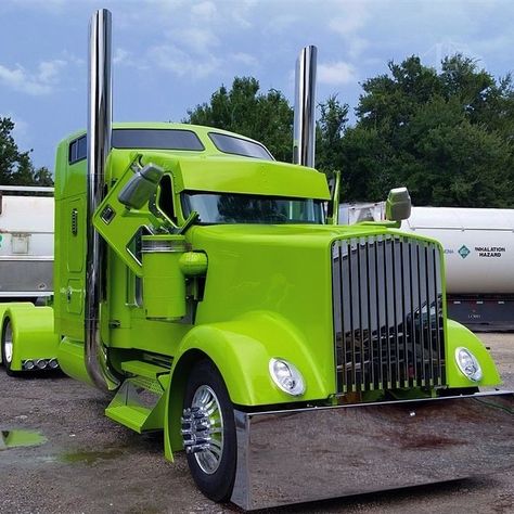 Custom Kenworth W900L.. Custom Big Rig, Customised Trucks, Custom Big Rigs, Show Trucks, Long Nose, Heavy Duty Trucks, Kenworth Trucks, Peterbilt Trucks, Mack Trucks