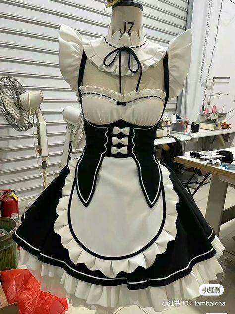 Medieval Belt, Maid Cosplay, Maid Outfit, Maid Dress, Korean Outfits, Outfits Aesthetic, Skirt Outfits, Dress Skirt, Clothing And Shoes