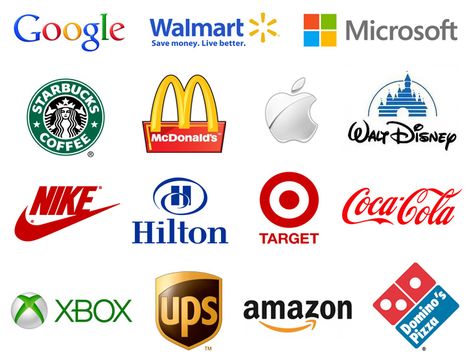 Examples of the most recognizable logos in the world. Emblems Logo, Type Of Logo, Logo Design Samples, Logo Examples, History Logo, Of Logo Design, Independent Study, Examples Of Logos, Healthcare Marketing