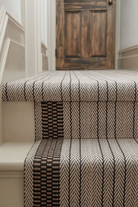 What should I do on my landing? Roger Oates Stair Runner Inspiration, Roger Oates Runner, Roger Oates Stair Runner, Gold Wall Paint, Minwax Stain Colors, Landing Ideas, Carpet Staircase, Runner Inspiration, Stairs Hallway